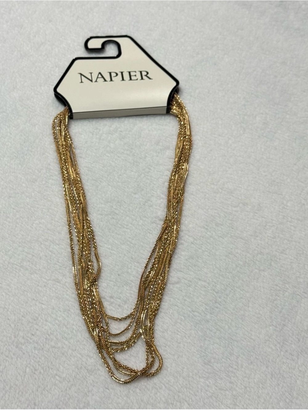 Napier Gold-Tone Layered Multi-Strand Necklace